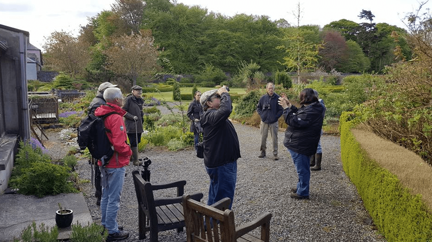 Visitors to the North Mayo Heritage Centre Enniscoe House